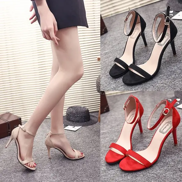 CT553 – stiletto open toe size suede shoes (2)