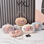 BG133 – Women’s flower evening bag retro macaron color hand-held banquet bag party bridal bag (2)