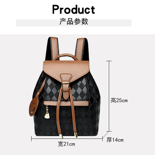 BG145 – women’s casual lightweight plaid Backpack (5)