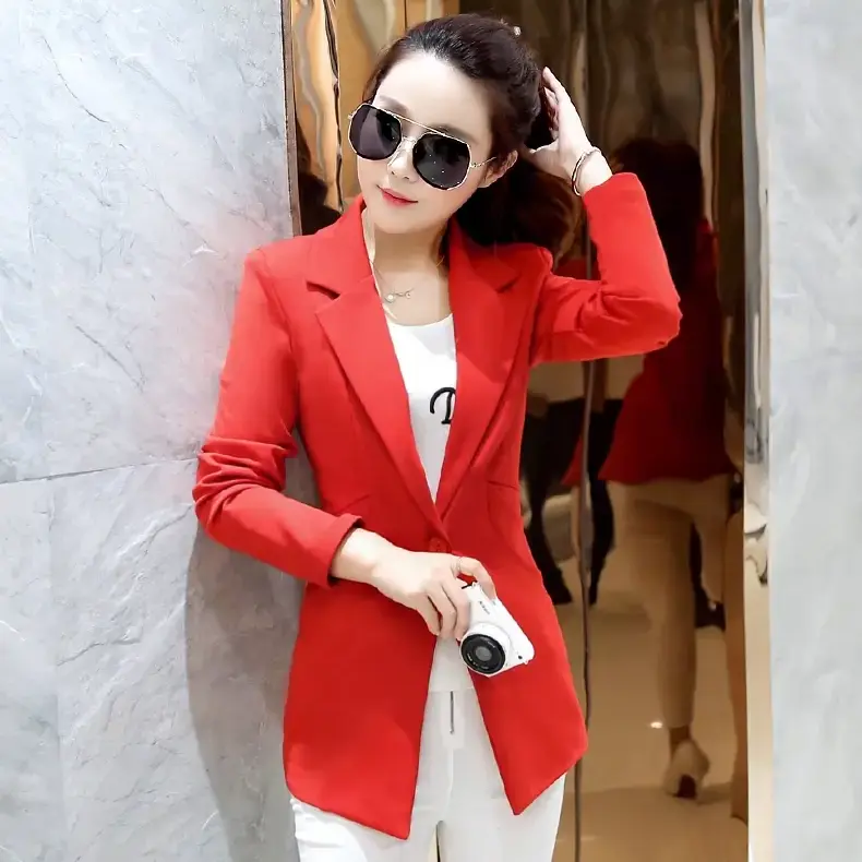 DR506 – Women’s slim fit suit casual blazer (2)
