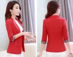 DR528 – New style small suit women’s three-quarter sleeve style slim casual suit short jacket women’s top thin style (1)