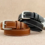 CB007 – Women’s black pin buckle belt (1)