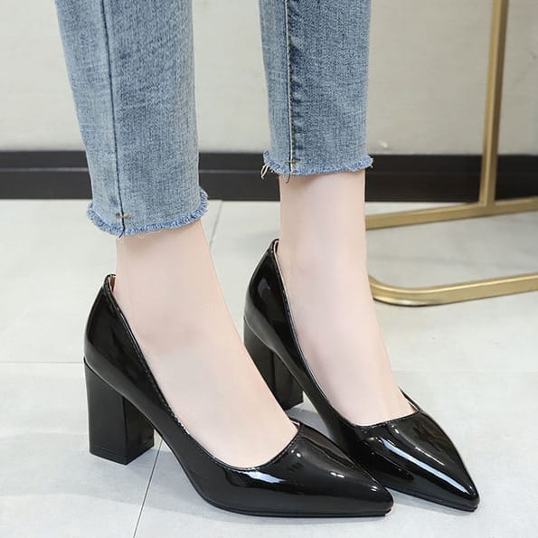 CT729 – Women’s High Heels Shoes Pointed Shallow Shoes (2)