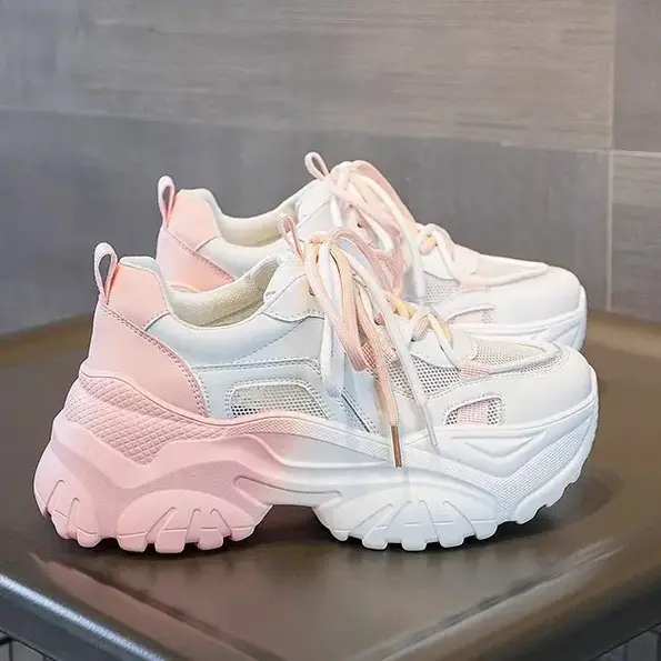 CT2005 – Women’s spring new thick sole height sports shoes (7)