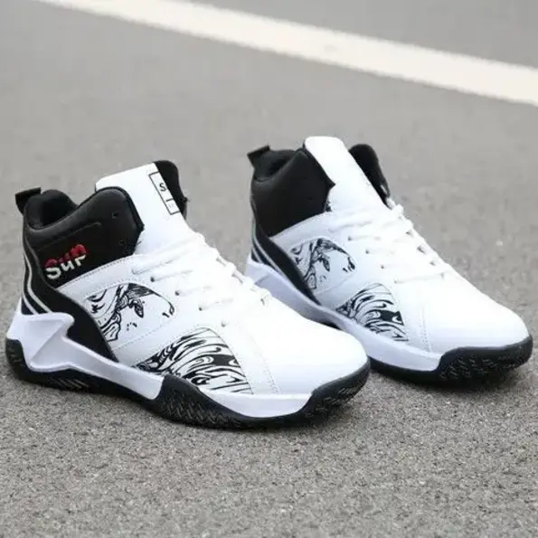 MS017 – Men’s shoes high top thick bottom basketball shoes sports shoes cross-border shoes (1)