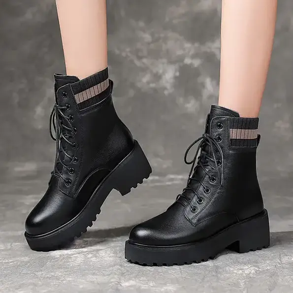 CT2012 – Women’s autumn and winter single Martin boots shoes (2)