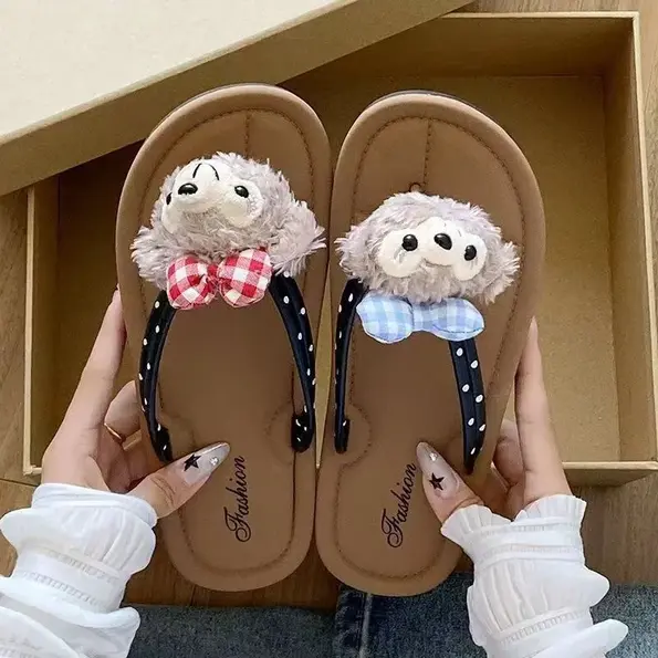 Shirley May Duffy Bear Flip Flops