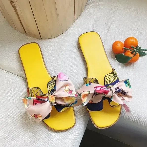 CT090 – women’s fashionable, versatile bow slippers for flat shoes (3)