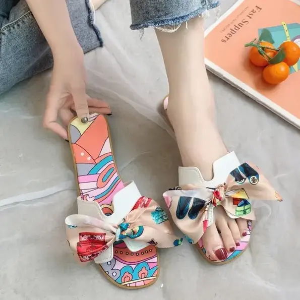 CT090 – women’s fashionable, versatile bow slippers for flat shoes (3)