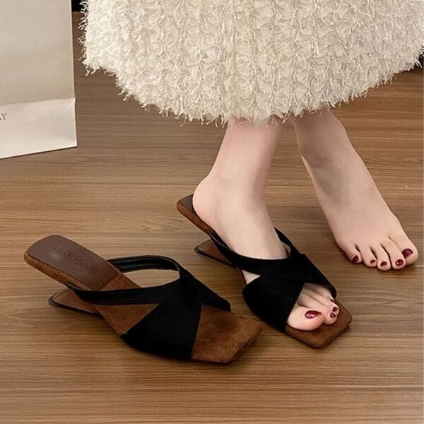 CT1237 – Women’s summer outdoor wear new style with skirt temperament open open-toe, leopard print shoes (4)