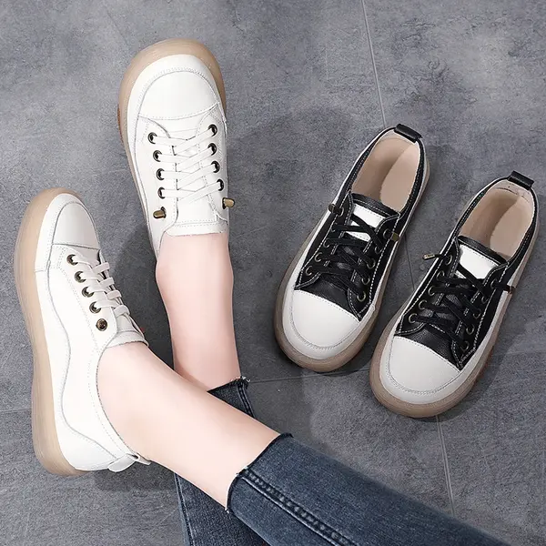 CT2554 – Women’s soft bottom, elastic band, flat bottom, casual sneakers (4)