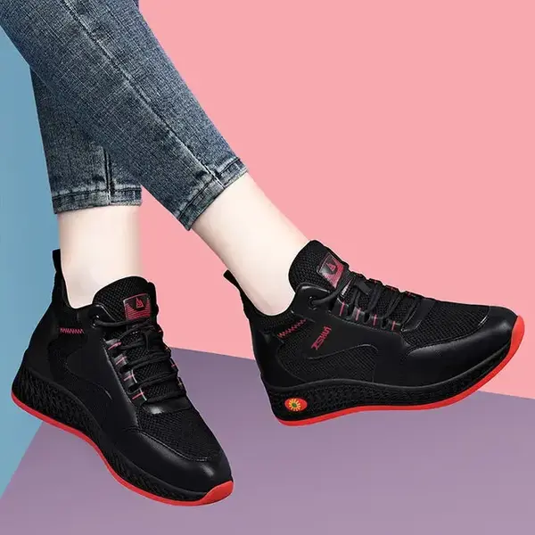 CT2564 – Autumn new breathable black sports women’s shoes (2)