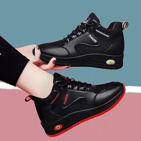 Autumn new breathable black sports women's shoes