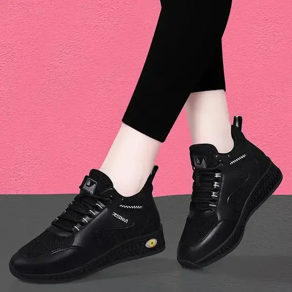 CT2564 – Autumn new breathable black sports women’s shoes (2)