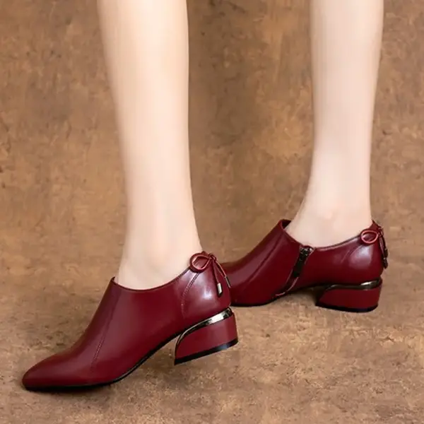 CT2573 – Spring and autum pointed toe thick heel shoes women’s (3)