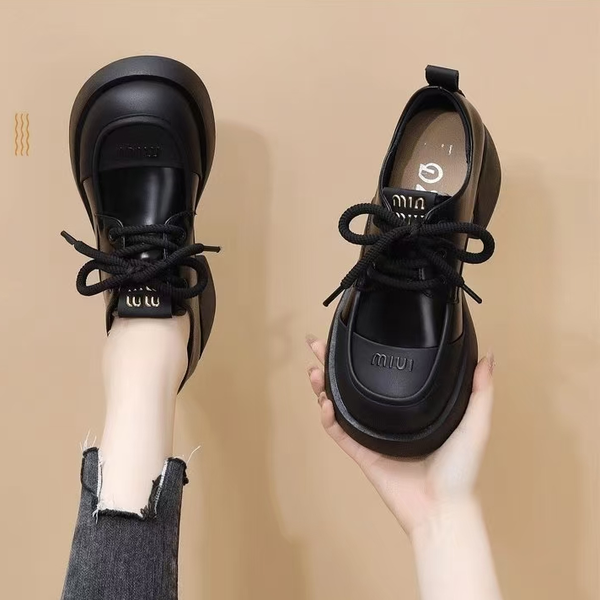 CT2578 – Thick-soled color-blocked leather shoes for women (2)