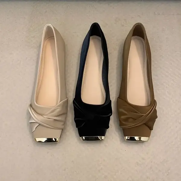 Autumn New Style Square Toe Flat Shoes