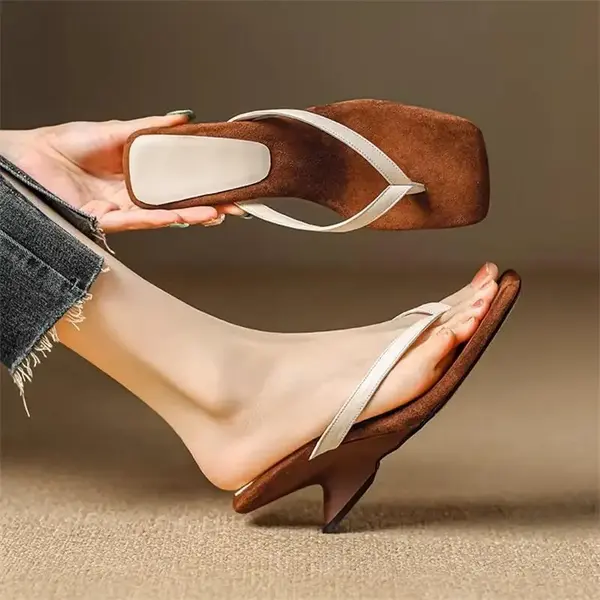 CT1256 – Summer New Casual Color Matching Wedge Flip-Flops (1)