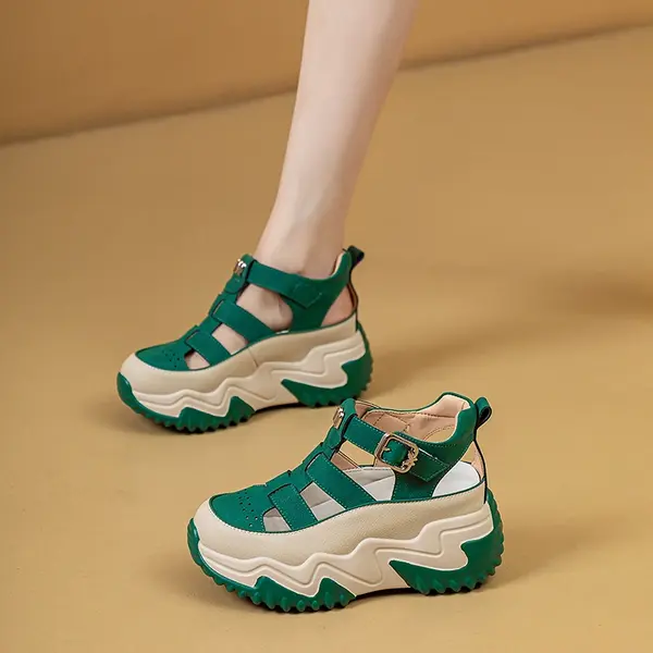 New style, breathable perforated Roman sandals