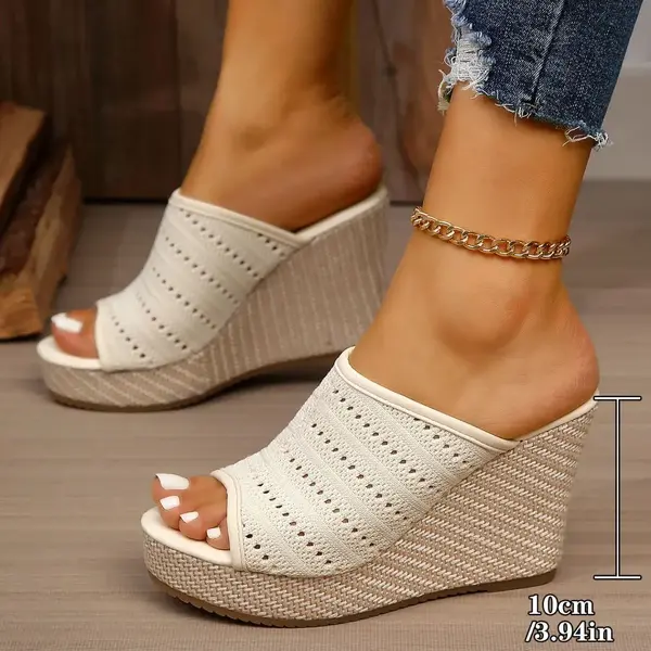 CT412 – Women’s New Style, Thick Sole, Platform, Toe-Swept shoes (5)