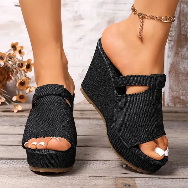 CT415 – Denim Cross-Border Wedge Slippers for Women (5)