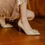 CT1273 – New Main Wedding Dress Bridal Shoes (1)