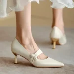 CT1275 – New pointed low-cut stiletto heel single-layer shoes (5)