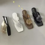 CT1280 – Summer New Style Flip-Flops with Fireworks and Rhinestones, (2)