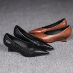 CT1282 – Spring and Autumn Fairy Style Pointed Toe Wedge Heels (2)