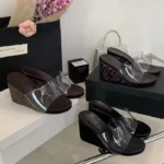 CT1293 – Summer New Style, Transparent One-Strap Sandals, Wedge High Heels (4)