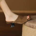 CT1313 – Open-Toe, One-Strap High-Heeled shoes (3)