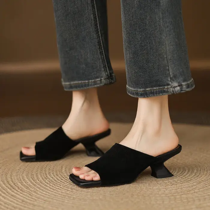 Open-Toe, One-Strap High-Heeled shoes