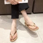 CT29 – Women’s Solid Color Wedge Slippers (10)