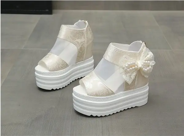 CT440 - Women’s Mesh Wedge Platform Shoes (3)