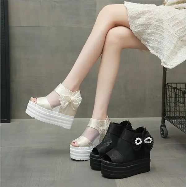 CT440 - Women’s Mesh Wedge Platform Shoes (5)