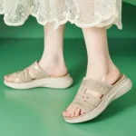 CT441 -Women’s Rhinestone Woven Platform Sandals (10)