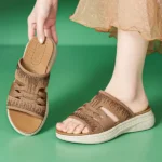 CT441 -Women’s Rhinestone Woven Platform Sandals (10)