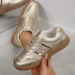 CT2604 – Gold Thick-Soled Sports Shoes (2)