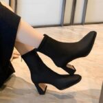 CT2616 – Elastic Style Simple Short Boots (1)