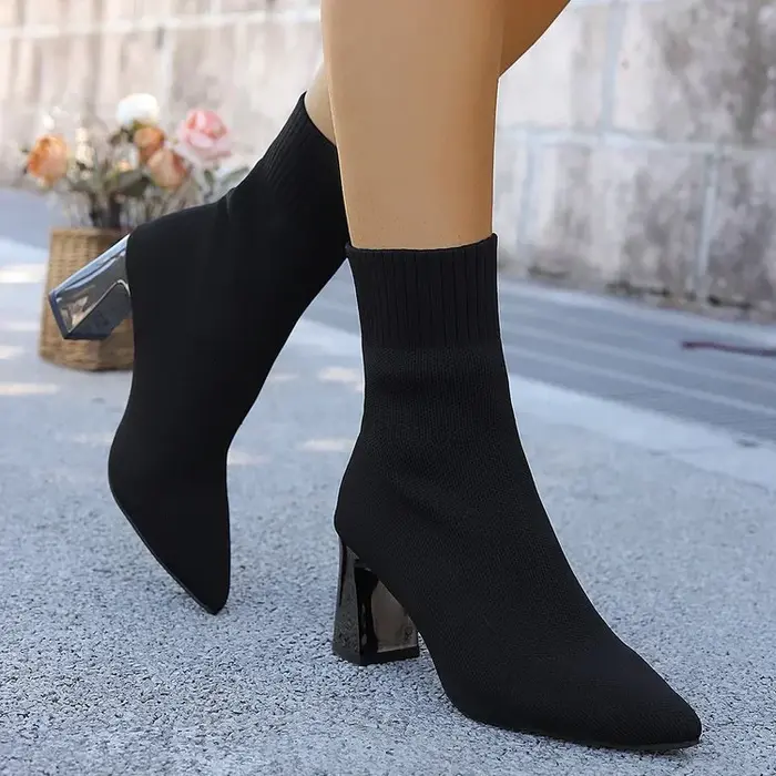 Fly-Knit Elastic Sock Boots