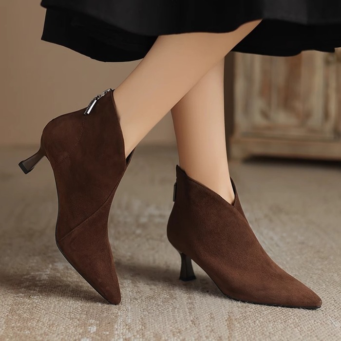 Pointed Toe Short Boots