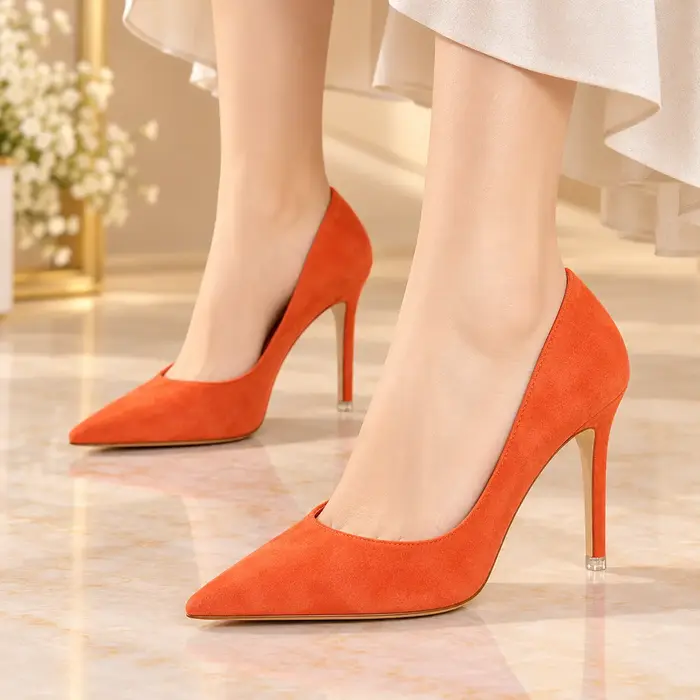 Suede Slimming Look Professional Shoes