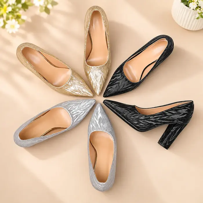 Stylish Pointed-Toe High Heel Pumps