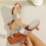 CT1352 – Women’s Retro Square-Toe Slip-On Heels (2)