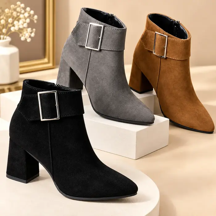 New High-Heeled Thick-Heeled Belt Buckle