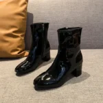 CT2637 – Thick Heel Side Zipper Square Toe Boots (9)