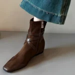 CT2638 – Retro-style chic short boots with (2)