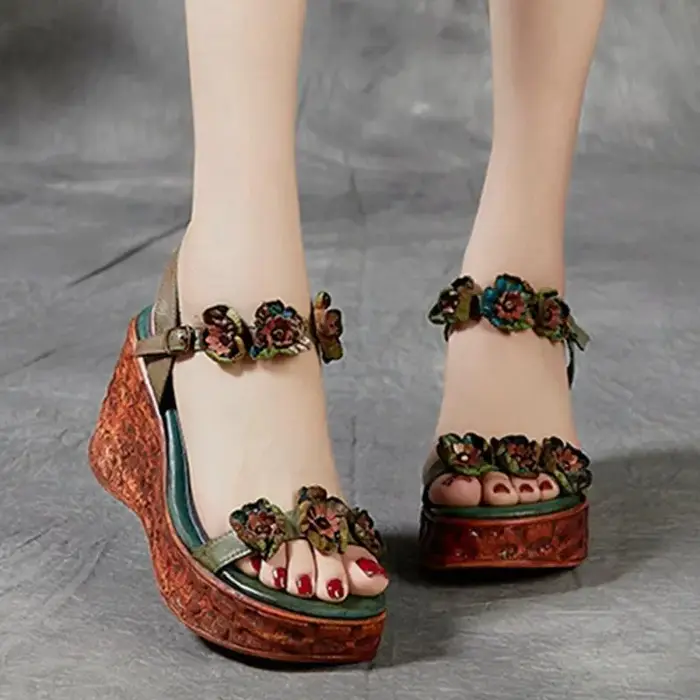 CT418 – New Flower One-Line Wedge Sandals (3)